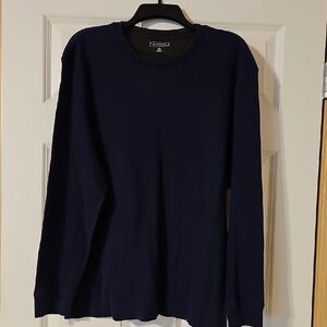 Club Room Dark Blue and Gray Crew Neck Shirt